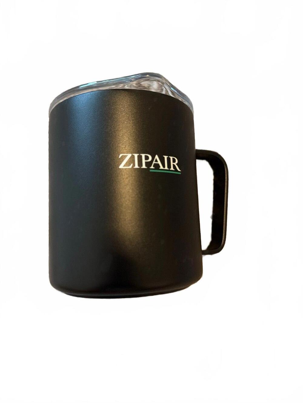 MiiR Black Travel Mug with Lid - Zipair Style
